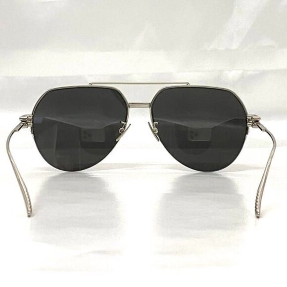 Bottega Veneta Sunglasses Silver Gray Mirror main image 7